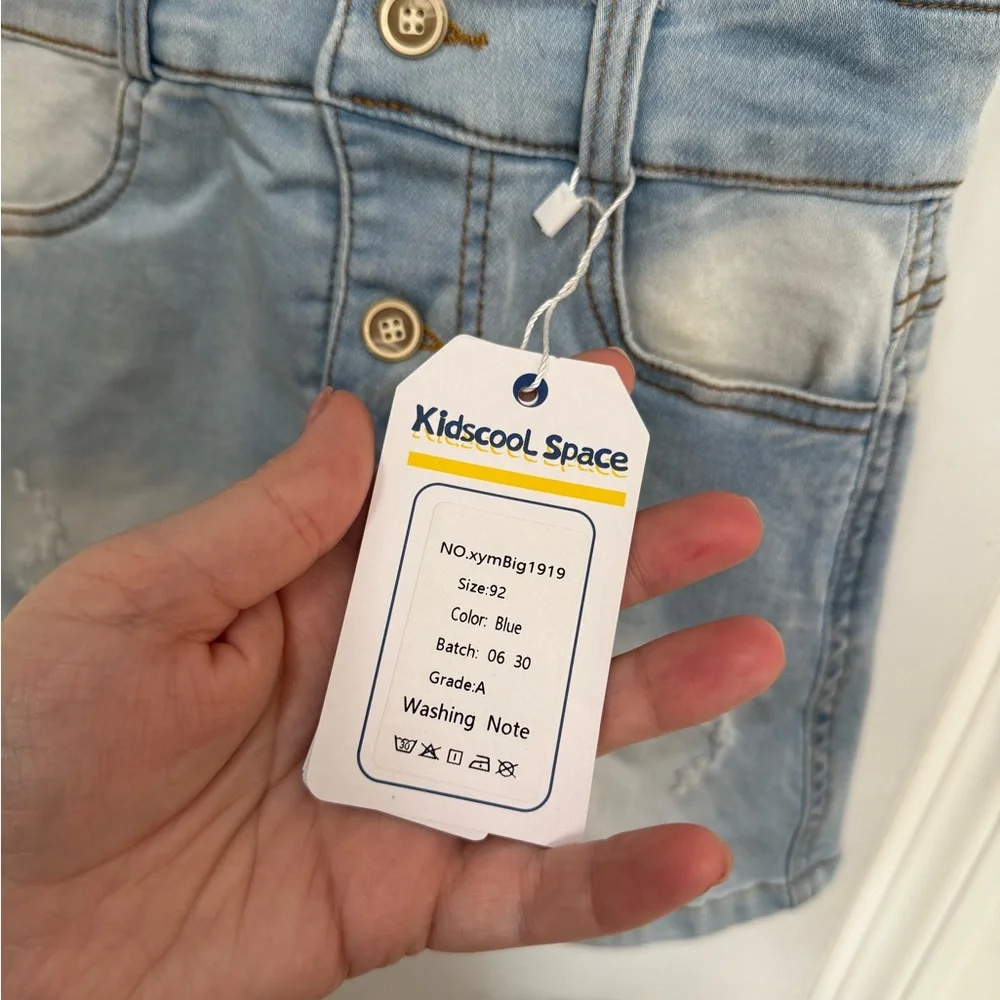 Toddler girls Denim Overall Skirt - Picture 2 of 3